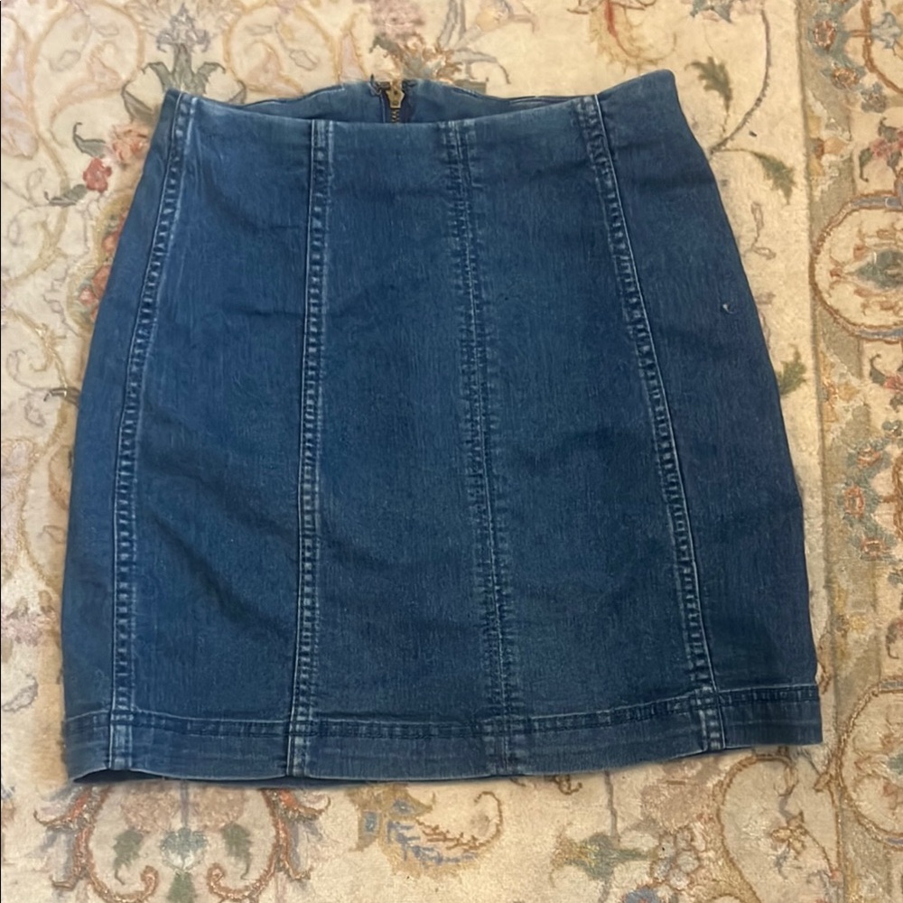 Free People Denim Mini Skirt